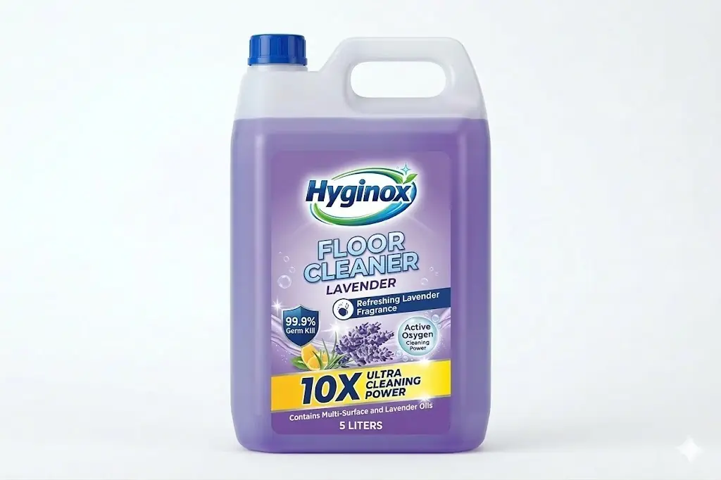 Hyginox Floor Cleaner thumbnail 2: Hyginox Floor Cleaner 5L institutional bulk pack for commercial spaces