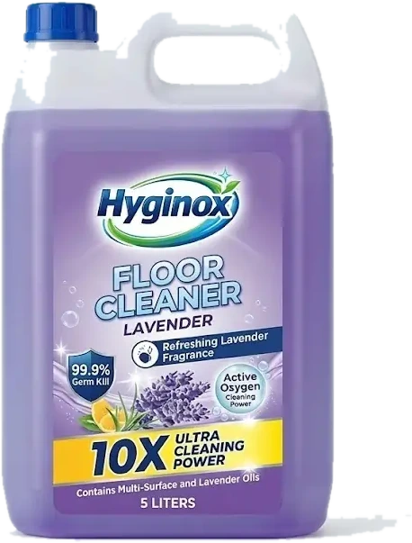 Hyginox Floor Cleaner thumbnail 2: Hyginox Floor Cleaner 5L institutional bulk pack for commercial spaces